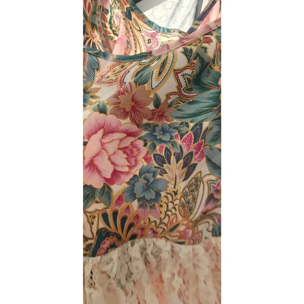 Vintage Y2K Victoria Secret floral teddy sz M